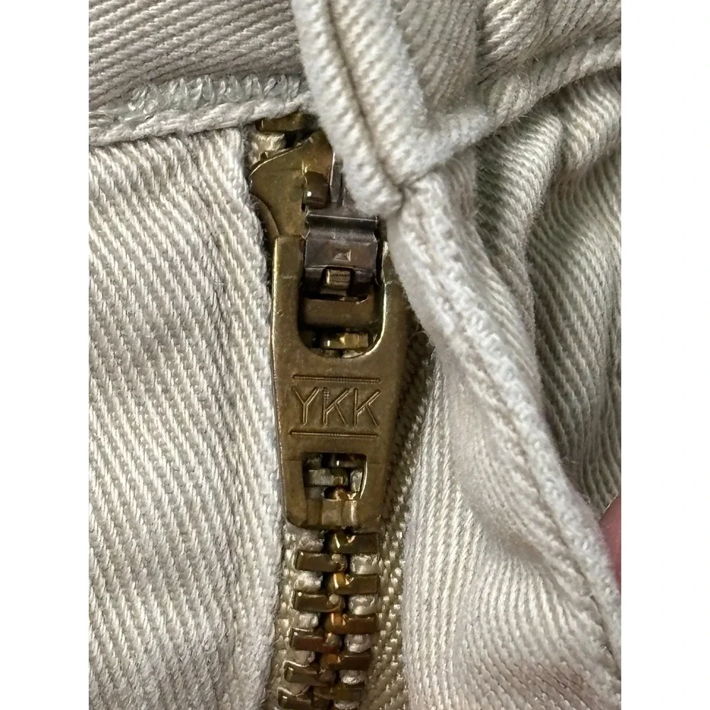 Vintage Polo Ralph Lauren Chino Shorts Mens 33X7 Tan Distressed Raw Hem USA